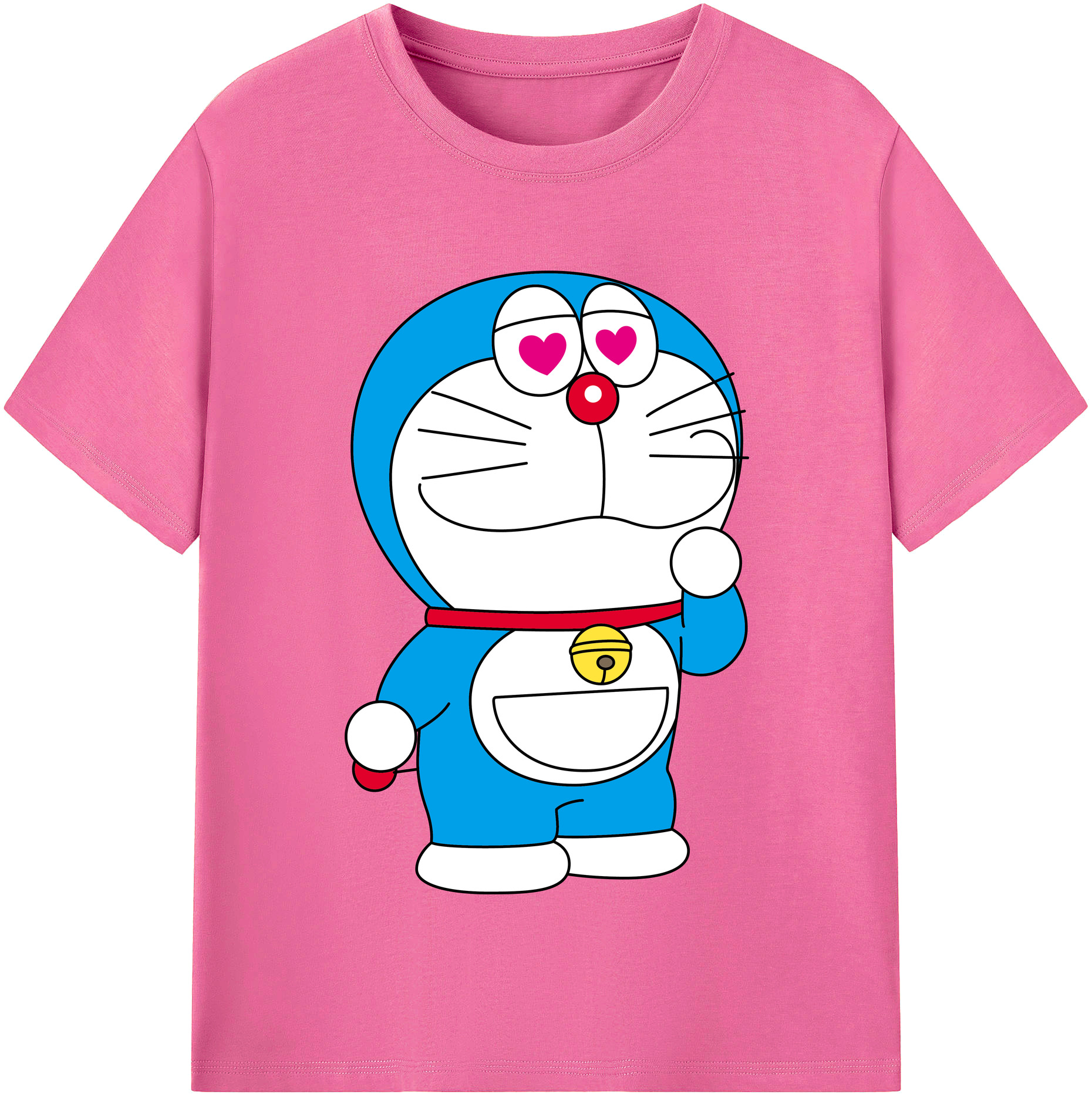 （画像用） ドラえもん Doraemon レディースカジュアルプリントTシャツ（綿100％）
